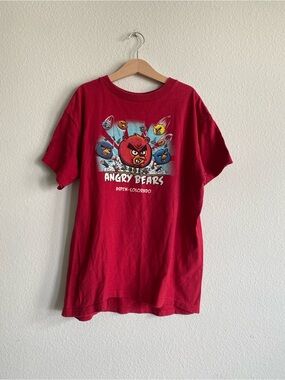 Aspen, Colorado Angry Bears Graphic Souvenir Tee - Red Angry Birds
